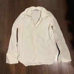 Primark White Cotton Collared Shirt